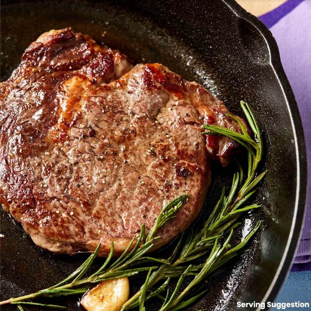 Ocado beef ribeye steak 225g, imported from the UK