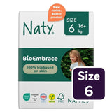 Naty BioEmbrace nappies Size 6 (16kg+), imported from the UK