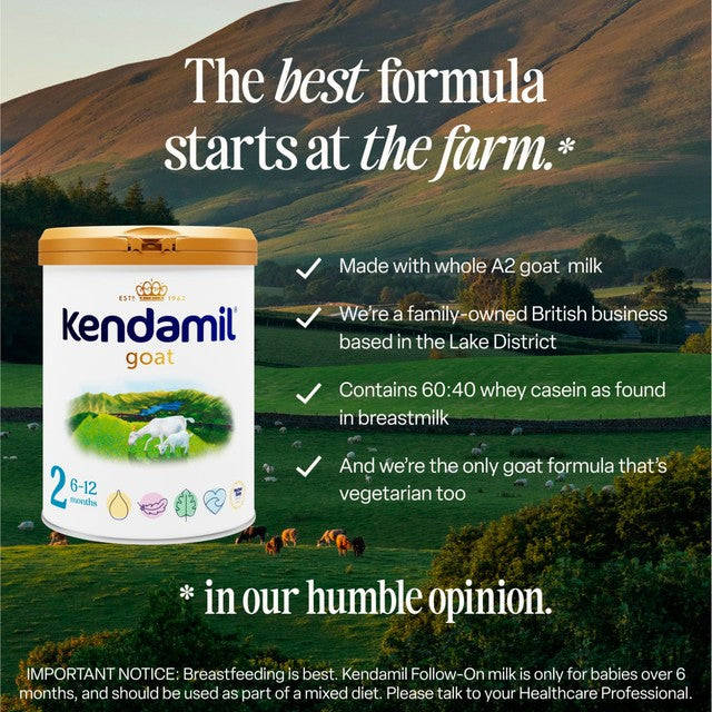 Kendamil Goat Follow On Milk 800g, imported from the UK