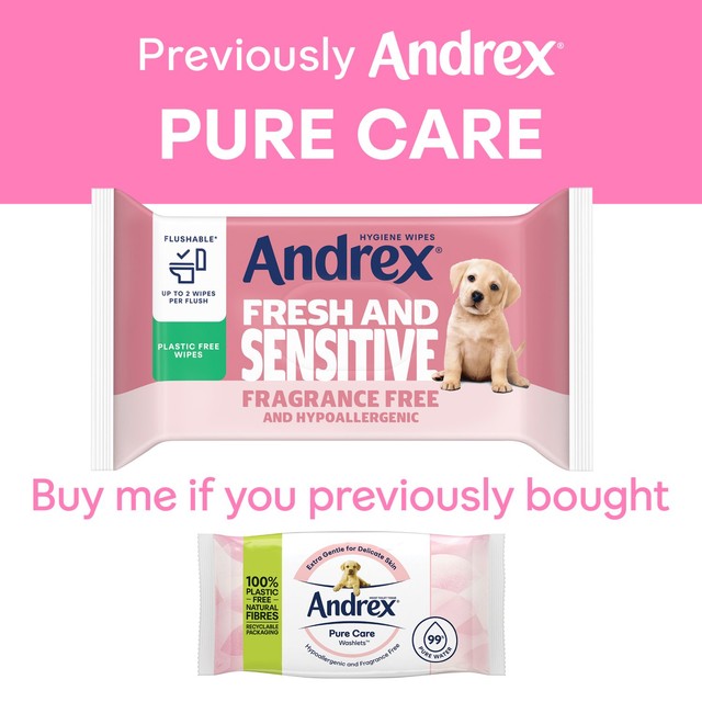 Andrex Fresh and Sensitive Hygiene Wipes 120 Pack - British product