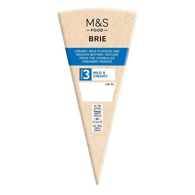 M&S Brie cheese 200g, imported from the UK