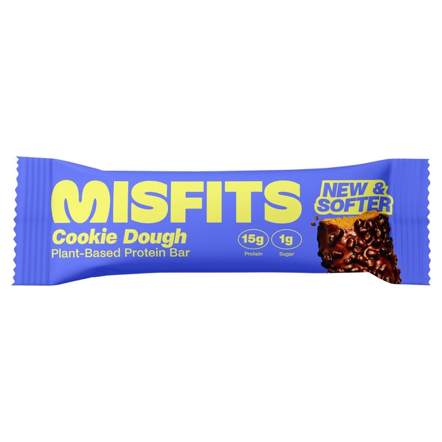 Misfits cookie dough protein bar 50g, imported from the UK