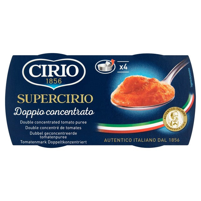 Cirio Italian tomato puree individual pots 4 x 70g - British product