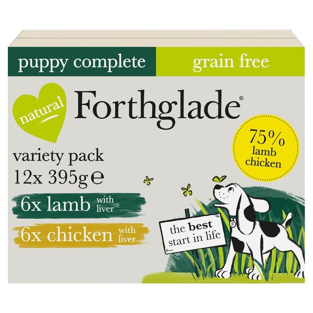 Forthglade Puppy Wet Dog Food Variety Pack 12 x 395g - British product
