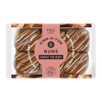 M&S Kanel krydrede boller med glasur 265g