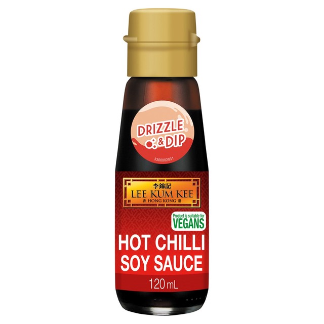 Lee Kum Kee Hot Chilli Soy Sauce 120ml, imported from the UK