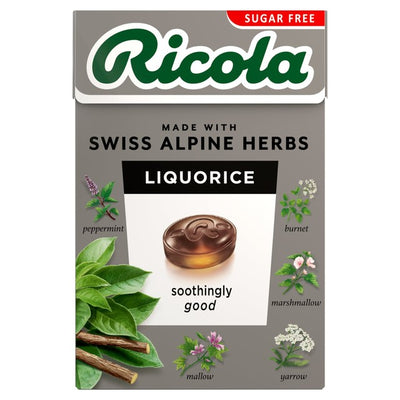 Ricola Liquorice Sugar Free Herbal Sweets 45g