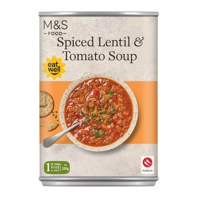M&S Spiced Lentil & Tomato Soup Ready to Eat 400g