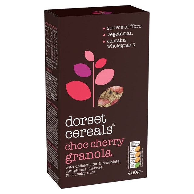 Dorset Cereals chocolate cherry granola cereal 450g - British product