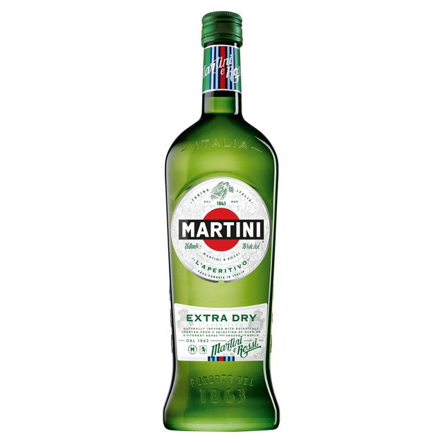 Martini extra dry vermouth 75cl, imported from the UK