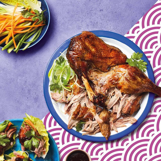 M&S slow cooked chicken legs with red wine, mushroom and smoked bacon sauce 1.296kg, imported from the UK