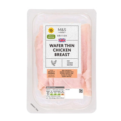 M&S Wafer Thin Cured British Chicken Breast Slices 140g