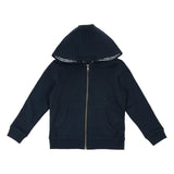 M&S boys cotton plain hoodie navy 4-5 years, imported from the UK