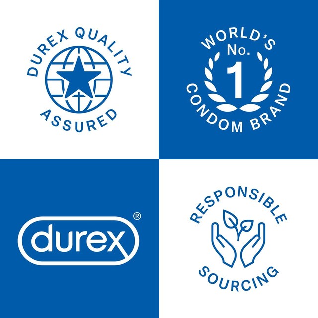 Durex Intense Ribbed & Dotted Regular Fit Condoms 18 Pack - British product