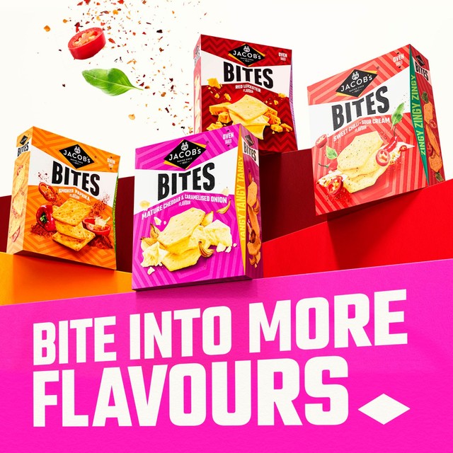 Jacob's Bites Smoked Paprika Crackers 125g, UK version