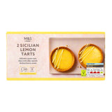 M&S Sicilian lemon tarts 140g, imported from the UK