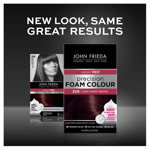 John Frieda hair dye Deep Cherry Brown 3VR, UK version