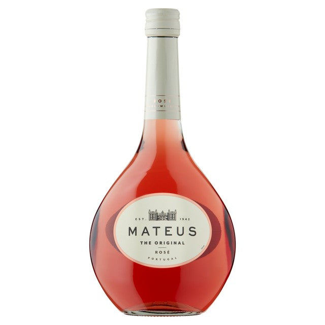 Mateus rose wine 75cl, imported from the UK
