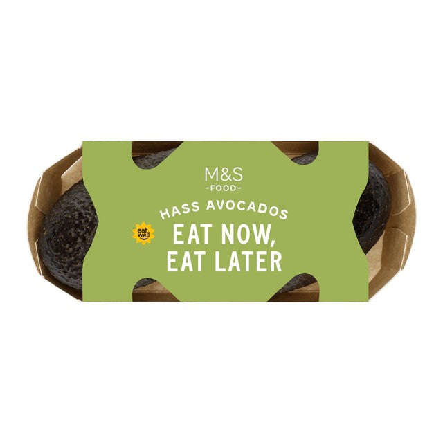M&S Hass avocados 2 per pack, imported from the UK
