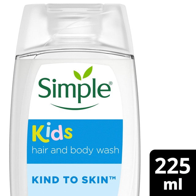 Simple kids hair and body wash shower gel 225ml (British brand)