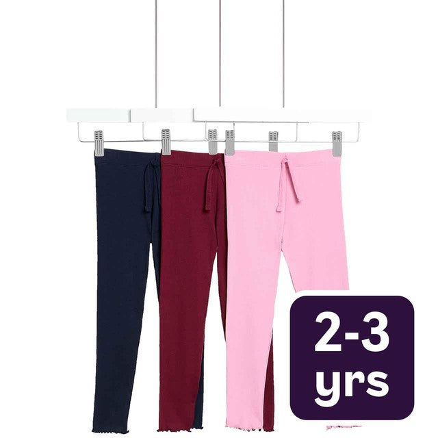 M&S pink leggings for children aged 2-3 years, imported from the UK