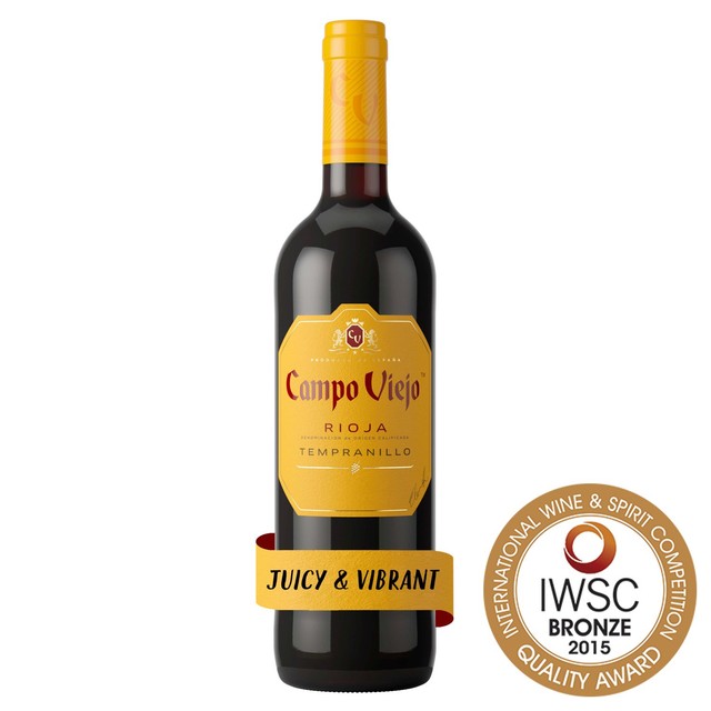 Campo Viejo red wine Rioja Tempranillo 75cl - British product