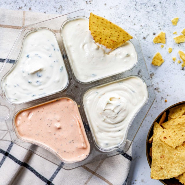 M&S dip platter assorted dips 516g, imported from the UK