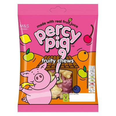 M&S Percy Pig Fruity Chews Chewy Sweets 150g