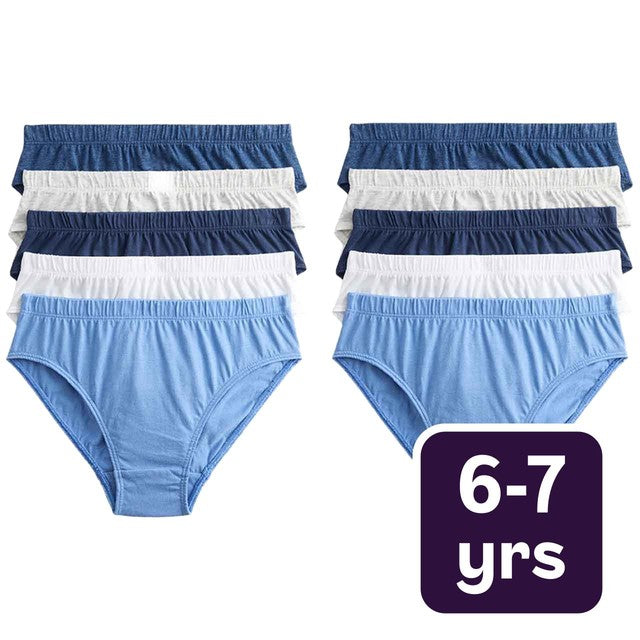 M&S blue nautical briefs for 6-7 years, imported from the UK