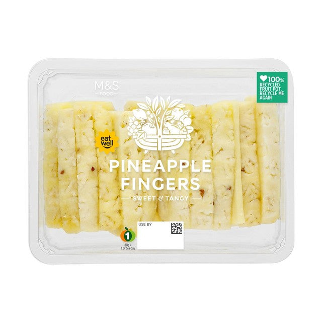 M&S Pineapple Fingers 600g, imported from the UK