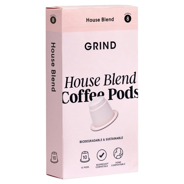 Grind House Blend coffee pods 10 pack - British product