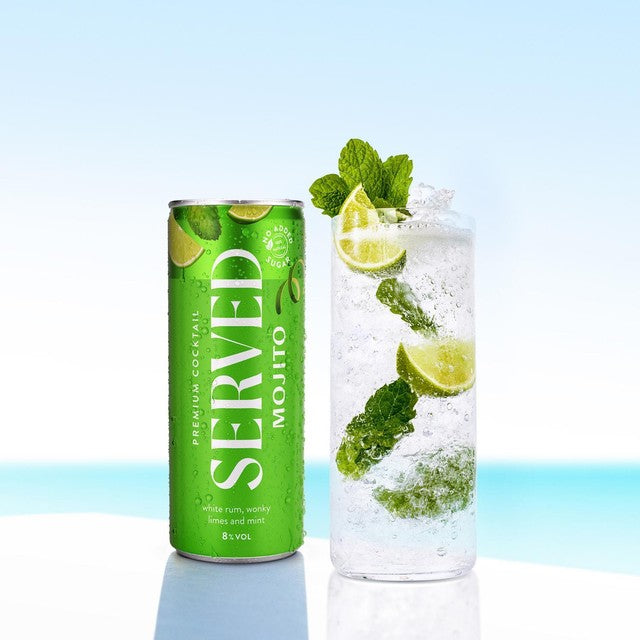 Served Mojito canned cocktail 250ml (British brand)