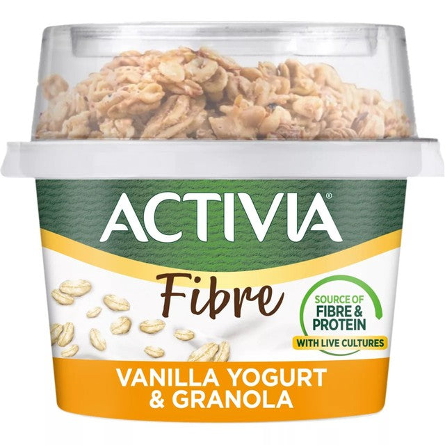 Activia vanilla and granola yoghurt breakfast pot 165g - British product