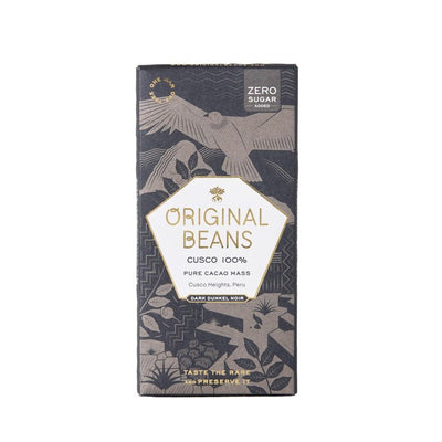 Original Beans Organic 100% Cusco Chuncho Dark Chocolate Bar 70g