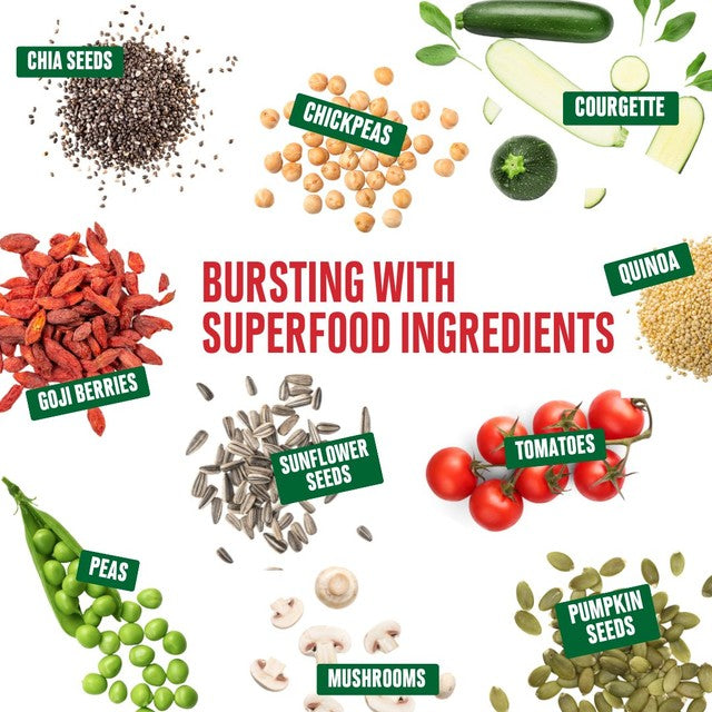 Moving Mountains Superfood Vegetable Spicy Burger 200g, imported from the UK