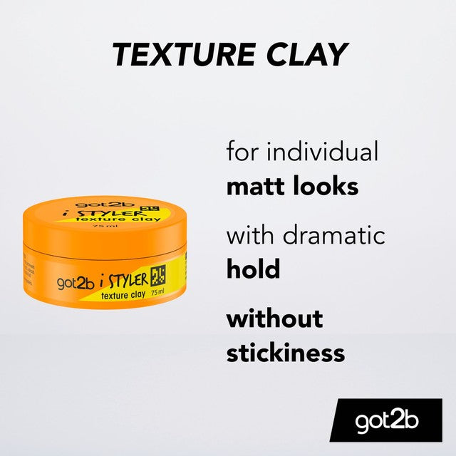 Schwarzkopf texture hair styling clay 75ml (British brand)