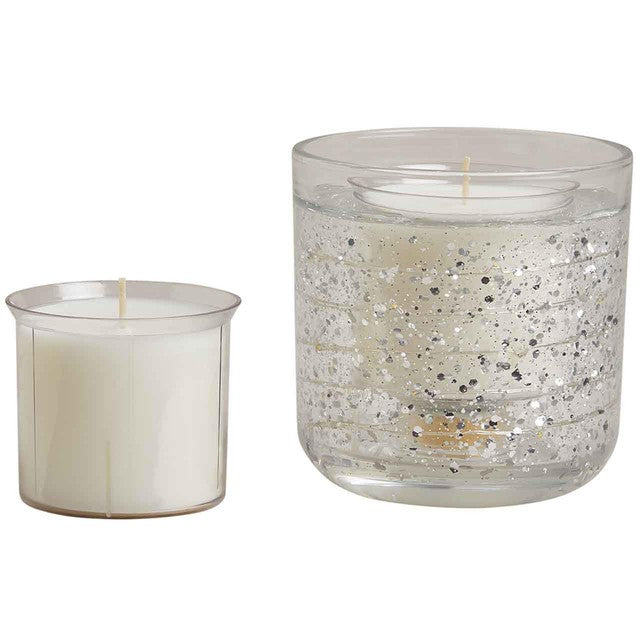 M&S Neroli Lime & Bergamot Light Up Candle & Refill Set, imported from the UK
