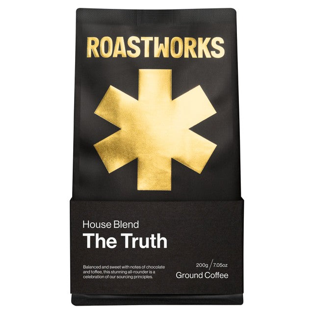 Roastworks The Truth ground coffee 200g, imported from the UK