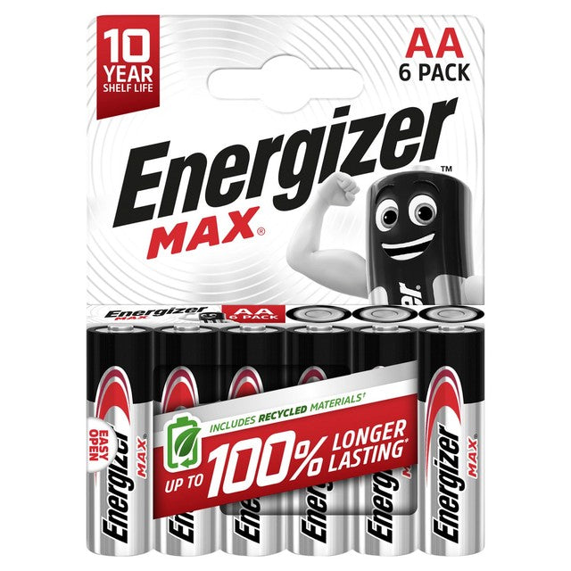 Energizer Alkaline AA Batteries 6-Pack - British product