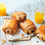 Picard frozen all-butter pain au chocolat 6-pack, imported from the UK