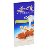 Lindt hazelnut milk chocolate bar 100g, UK version