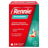 Rennie spearmint heartburn relief tablets 24 tablets, imported from the UK
