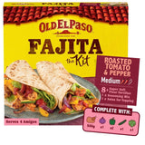 Old El Paso roasted tomato pepper fajita kit 500g, imported from the UK