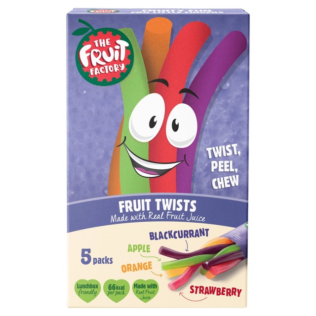 The Fruit Factory fruit twists 5x18g (British brand)