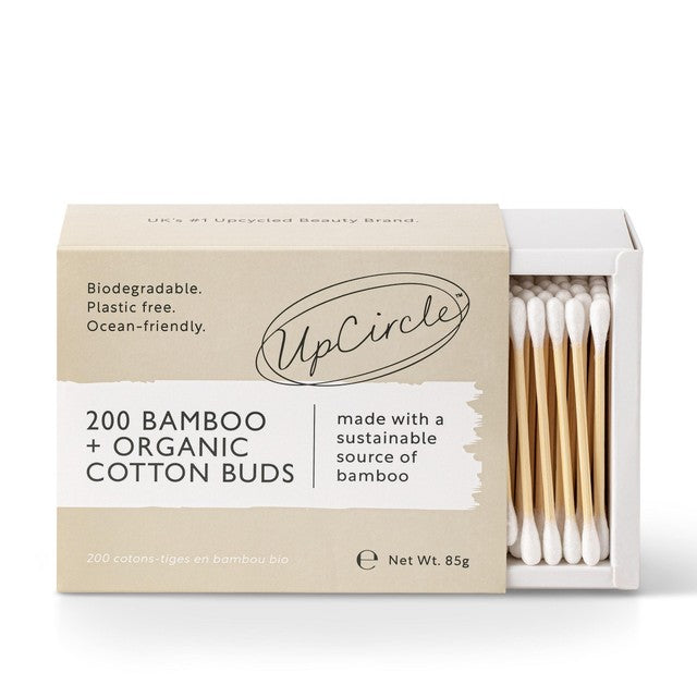 UpCircle Bamboo and Organic Cotton Buds 200 Pack (British brand)