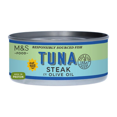M&S Tuna Steak in Olive Oil Canned Fish 200g