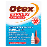 Otex Express Combi Pack ear wax treatment kit, imported from the UK