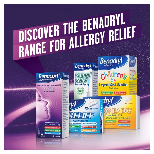 Benacourt hayfever relief nasal spray 10ml - British product
