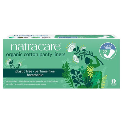 Natracare Økologiske ultratynne bomullstrusinnlegg 22-pakning