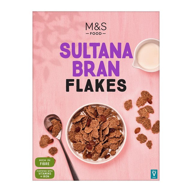 M&S Sultana Bran Flakes 500g, imported from the UK